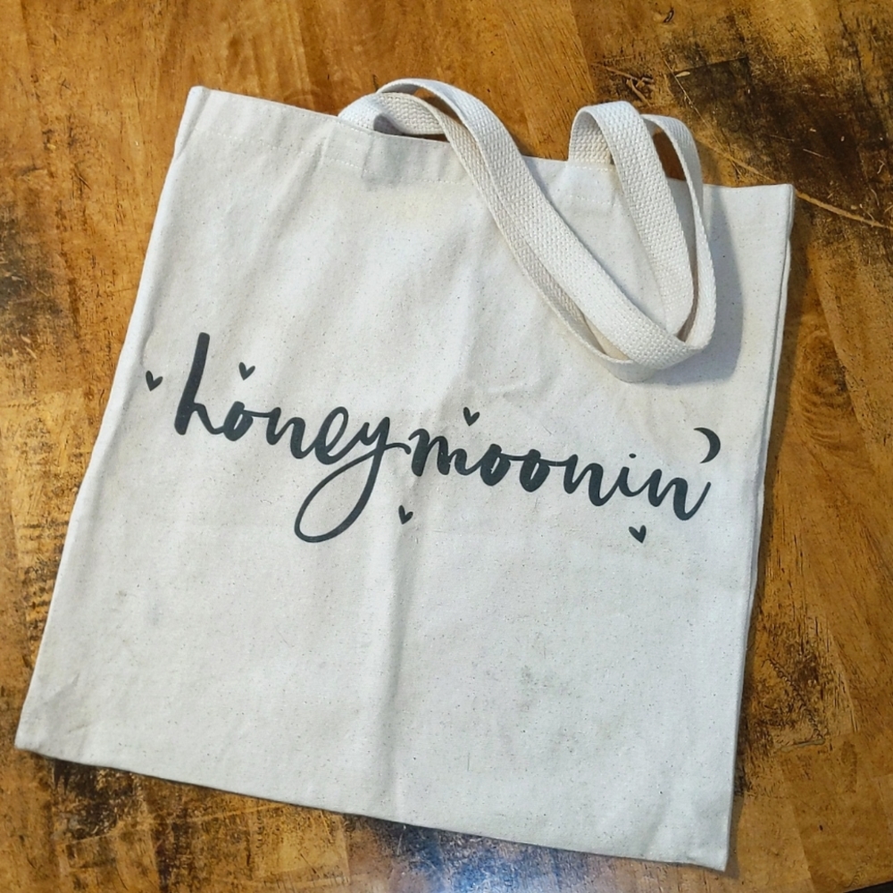 Honeymoonin' Canvas Tote Bag